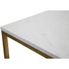 Príručný stolík Mauro Ferretti Double Marble 47x47x60 cm zlatý biely
