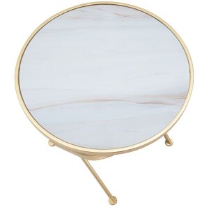 Mauro Ferretti Glam Mat bočný stolík Ø 50,5x50 cm zlatý