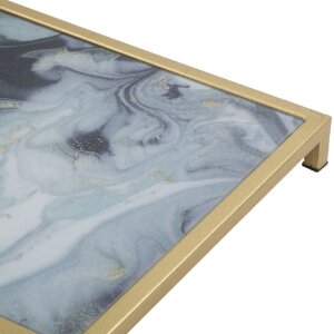 Mauro Ferretti bočný stolík Glam Ebene 40x35x60 cm zlatý