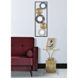 Mauro Ferretti bočný stolík Glam Ebene 40x35x60 cm zlatý