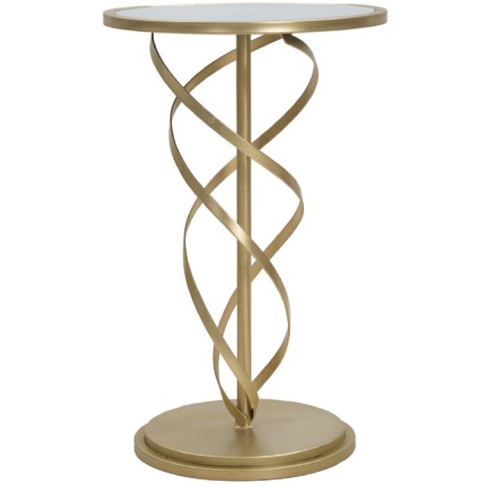Mauro Ferretti bočný stolík Glam Spiral Ø 38x61,5 cm zlatý