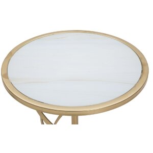 Mauro Ferretti bočný stolík Glam Spiral Ø 38x61,5 cm zlatý