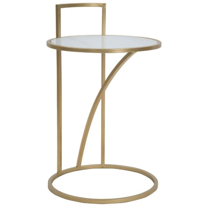 Mauro Ferretti bočný stolík Glam Sofy Ø 38x61 cm zlatý