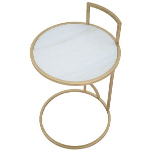 Mauro Ferretti bočný stolík Glam Sofy Ø 38x61 cm zlatý