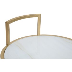 Mauro Ferretti bočný stolík Glam Sofy Ø 38x61 cm zlatý