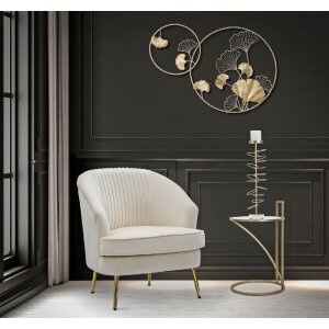 Mauro Ferretti bočný stolík Glam Sofy Ø 38x61 cm zlatý