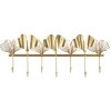 Nástenný vešiak Mauro Ferretti 7 listov 66,2x6x26,3 cm zlatý