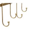 Mauro Ferretti nástenný vešiak 5 listov 49,5x6x26,3 cm zlatý