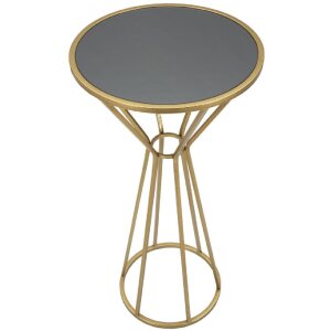 Bočný stolík Mauro Ferretti Simple New Ø 40x80 cm zlatý