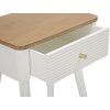 Mauro Ferretti Matera nočný stolík 45x32x62 cm bielo-hnedý