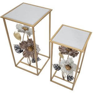 Mauro Ferretti kvetinový set 2 ks 36x36x70-30x30x60 cm viacfarebný