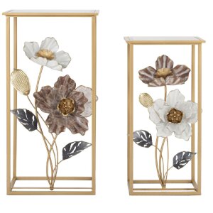 Mauro Ferretti kvetinový set 2 ks 36x36x70-30x30x60 cm viacfarebný