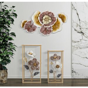 Mauro Ferretti kvetinový set 2 ks 36x36x70-30x30x60 cm viacfarebný