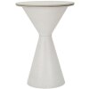 Bočný stolík Mauro Ferretti White double Ø 44,5x63 cm biely