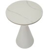 Bočný stolík Mauro Ferretti White double Ø 44,5x63 cm biely