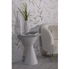 Bočný stolík Mauro Ferretti White double Ø 44,5x63 cm biely