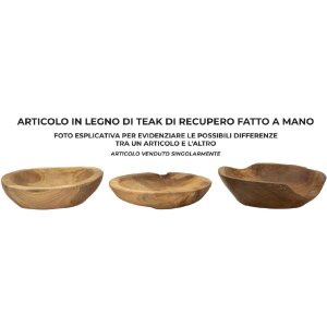 Mauro Ferretti Tipic dekoratívna miska Ø 25x5 cm hnedá