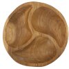 Mauro Ferretti 3-dielna dekoratívna miska Ø 25,5x3 cm hnedá
