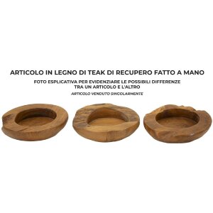 Mauro Ferretti Erusi dekoratívna miska Ø 20x6 cm hnedá