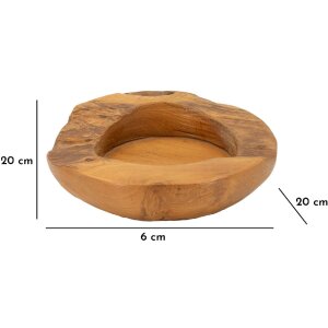 Mauro Ferretti Erusi dekoratívna miska Ø 20x6 cm hnedá