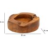 Mauro Ferretti Erusi Plus dekoratívna miska Ø 21x6 cm hnedá