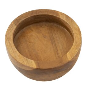 Podnos Erusi Simple Teak Ø 15x9,5 cm Hnedý Recyklovaný teak Ručná výroba