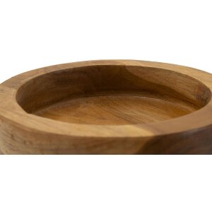 Podnos Erusi Simple Teak Ø 15x9,5 cm Hnedý Recyklovaný teak Ručná výroba