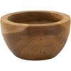 Podnos Erusi Simple Teak Ø 15x9,5 cm Hnedý Recyklovaný teak Ručná výroba