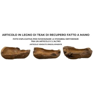 Mauro Ferretti dekoratívna miska Narro 40x29x10 cm hnedá