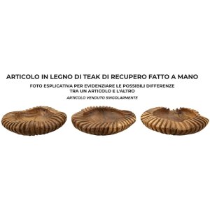 Mauro Ferretti dekoratívna miska Geris Ø 35x7 cm hnedá