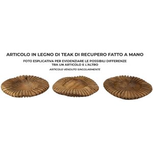 Mauro Ferretti dekoratívna miska Geris Ø 29x7 cm hnedá