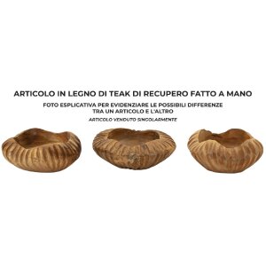 Mauro Ferretti dekoratívna miska Geris Ø19x8 cm hnedá