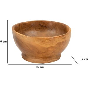 Mauro Ferretti Butot dekoratívna miska Ø15x8 cm hnedá