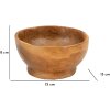 Mauro Ferretti Butot dekoratívna miska Ø15x8 cm hnedá