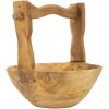 Mauro Ferretti dekoratívna miska Timbo v tvare košíka 32x25x27 cm hnedá