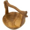 Mauro Ferretti dekoratívna miska Timbo v tvare košíka 32x25x27 cm hnedá