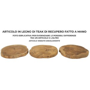 Mauro Ferretti dekoratívna miska Pokon Ø 25x2 cm hnedá