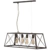 Mauro Ferretti priemyselné stropné svietidlo 78x30x26,5 cm tmavé