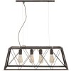 Mauro Ferretti priemyselné stropné svietidlo 78x30x26,5 cm tmavé