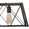 Mauro Ferretti priemyselné stropné svietidlo 78x30x26,5 cm tmavé