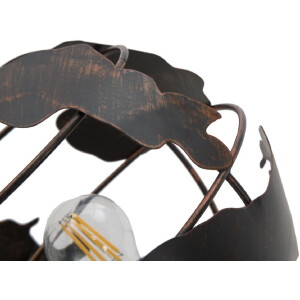 Stolná lampa Mauro Ferretti world economy E14 24x20x40 cm tmavá