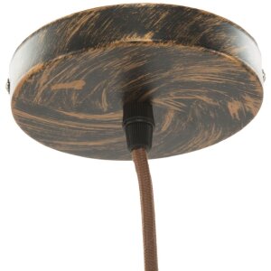 Stropné svietidlo Mauro Ferretti Manhattan round E27 Ø 26x36 cm tmavé