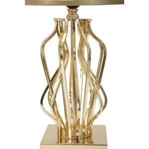 Stolná lampa Mauro Ferretti Glam X E27 Ø 30x52 cm zlatá farba krémová