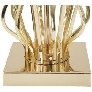 Stolná lampa Mauro Ferretti Glam X E27 Ø 30x52 cm zlatá farba krémová