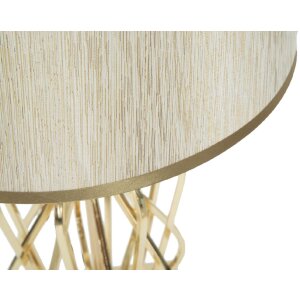 Stolná lampa Mauro Ferretti Glam X E27 Ø 30x52 cm zlatá farba krémová