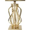 Stolná lampa Mauro Ferretti Glam X E27 Ø 30x52 cm zlatá farba krémová