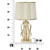 Stolná lampa Mauro Ferretti Glam X E27 Ø 30x52 cm zlatá farba krémová