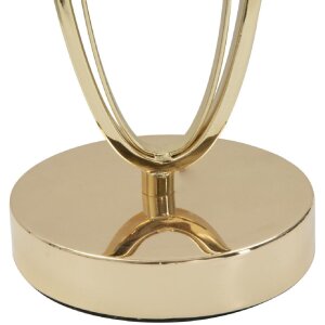 Stolná lampa Mauro Ferretti Glam Flush E27 Ø 30x58 cm zlatá farba krémová