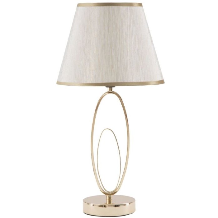 Stolná lampa Mauro Ferretti Glam Flush E27 Ø 24x47 cm zlatá farba krémová