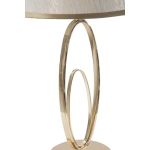 Stolná lampa Mauro Ferretti Glam Flush E27 Ø 24x47 cm zlatá farba krémová